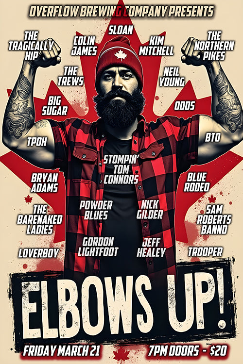 March 21 - Elbows Up - Tribute to Canadian Live Music