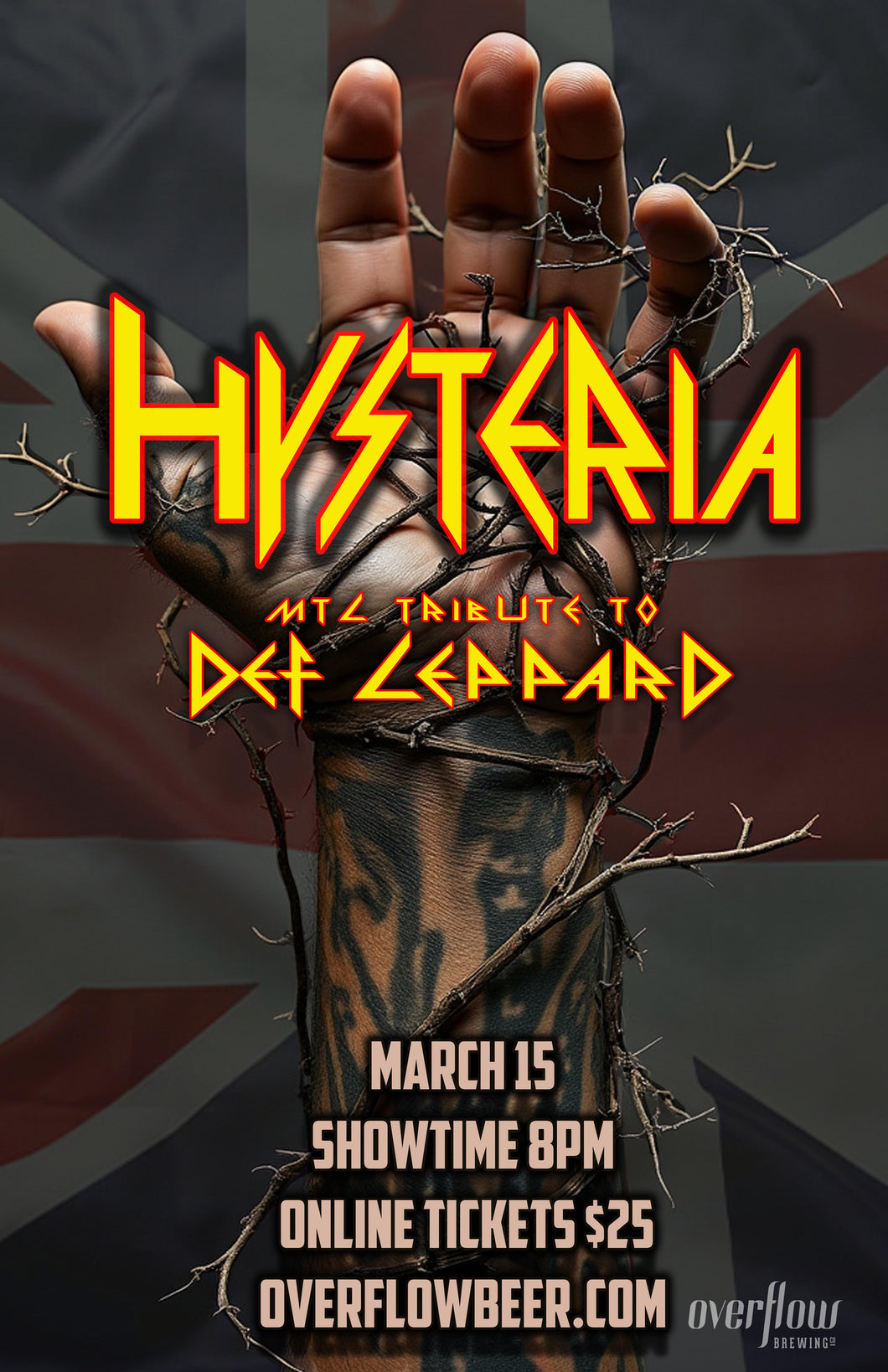 MAR 15 - HYSTERIA - tribute to Def Leppard