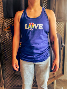 Ladies Overflow Love tanktop - Blue Merchandise Overflow Brewing Company 