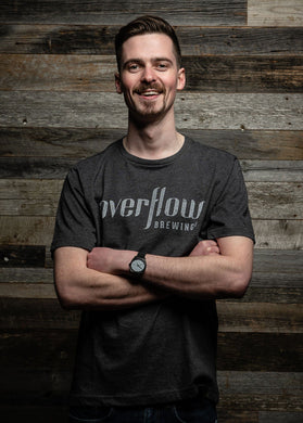 Men's Short Sleeve Flow T - Grey Merchandise Overflow Brewing Company 